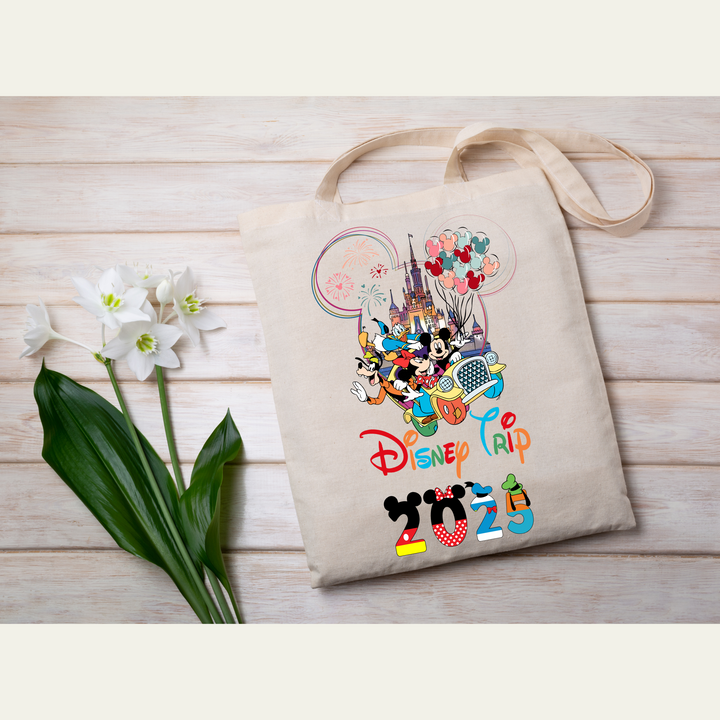 Disney Trip 2025 DTF Transfer – Ready-to-press Mickey Ears heat transfer for DIY vacation shirts.