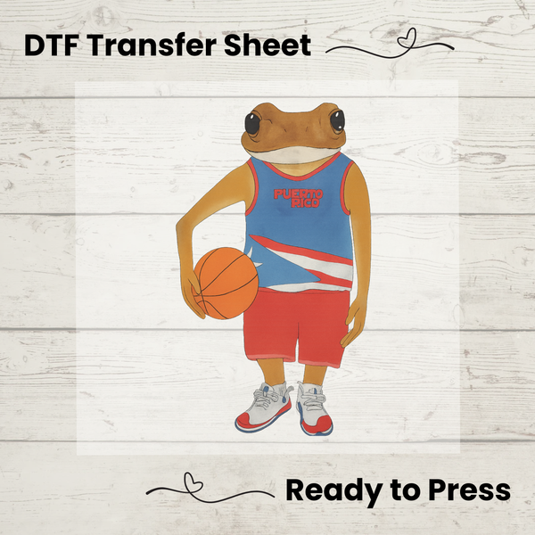 DTMF Concho Basketball DTF: Ready to Press, Puerto Rico Shirt