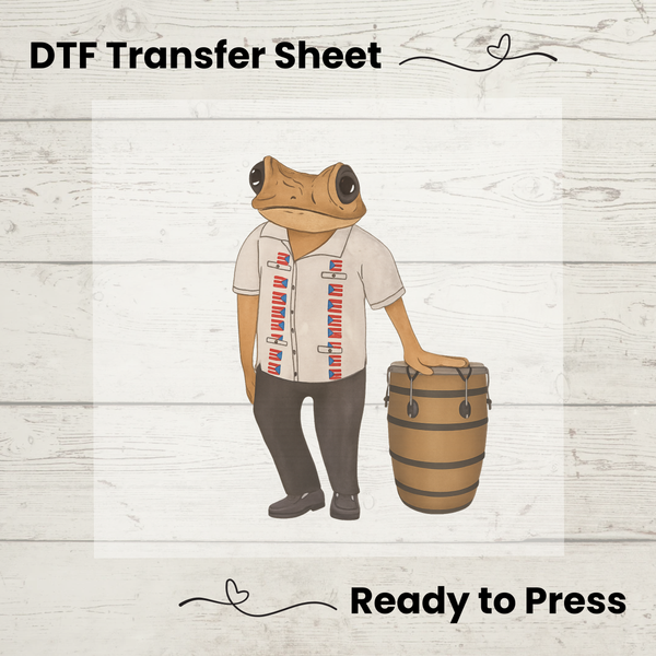 DTMF Concho Drummer DTF: Ready to Press, Puerto Rico Shirt