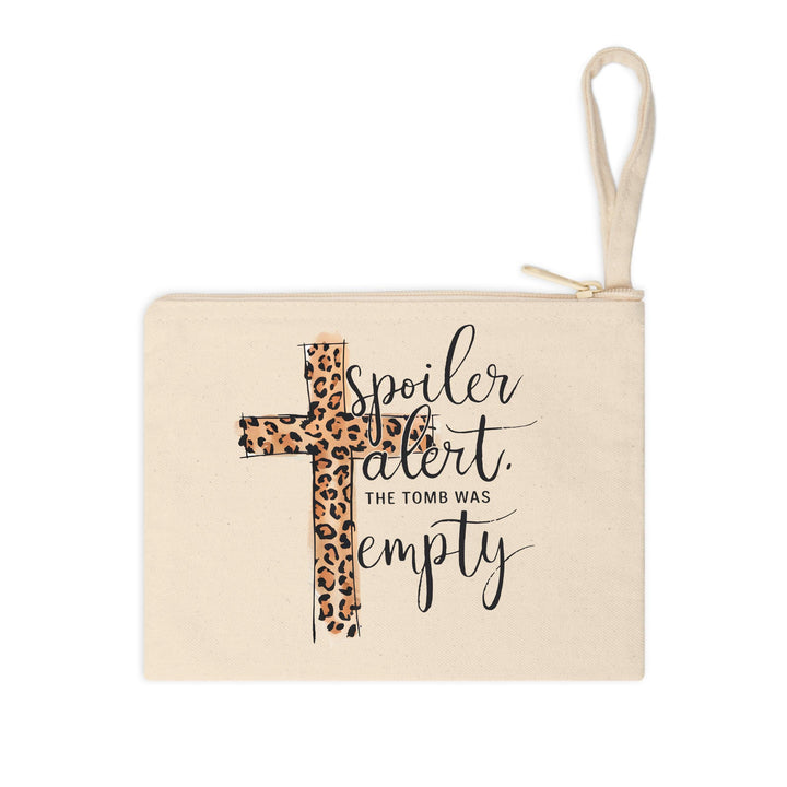 Trendy Easter-themed DTF transfer with faith-based text and a leopard-print cross for spiritual fashion.