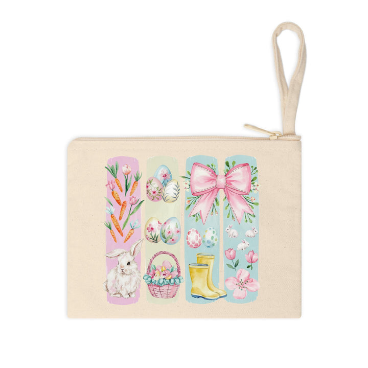 Charming Easter bunny print featuring a festive spring design with florals and eggs – ready to press on apparel.