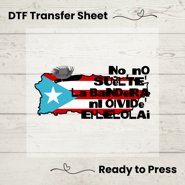 DTMF DTF, DTf Transfer Sheet, Ready to Press, Custom Dtf, DIY Heat Transfer, T-Shirt Transfer, Puerto Rico, Sapo Concho, Bad Bunny