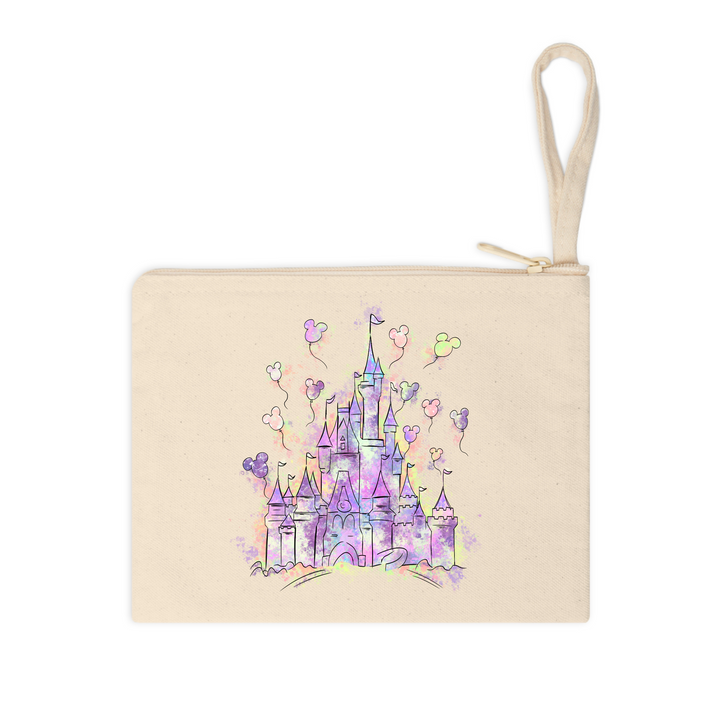 Beautiful watercolor-inspired castle design, perfect for DIY heat press projects on shirts, totes, and hoodies.