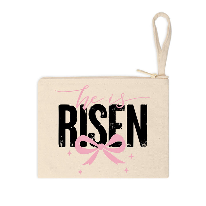 Easter-themed DTF transfer featuring faith-based lettering with a stylish pink bow.