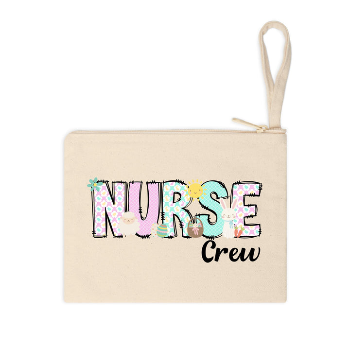 High-quality ready-to-press Easter nurse DTF heat transfer with adorable spring patterns and festive details.