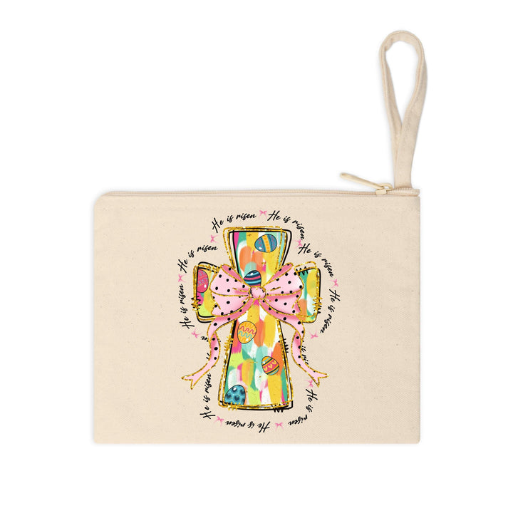 Pastel cross and pink bow DTF transfer for making custom Christian t-shirts, perfect for Easter and spring fashion