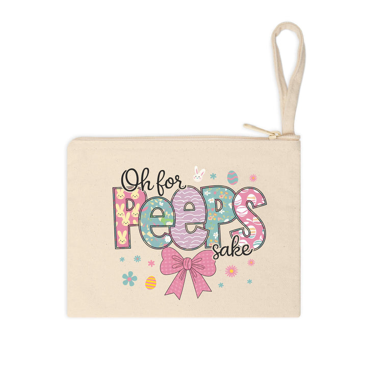 Ready-to-press Easter DTF transfer with pastel bunny peeps, eggs, and floral details for a cute and fun spring look.