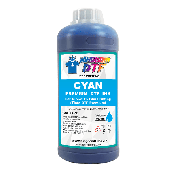 Cyan DTF Ink - Best Direct To Film Ink (DTF ink) for Desktop & Wide Format DTF Printers