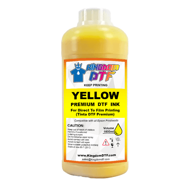 Yellow DTF Ink - Best Direct To Film Ink (DTF ink) for Desktop & Wide Format DTF Printers