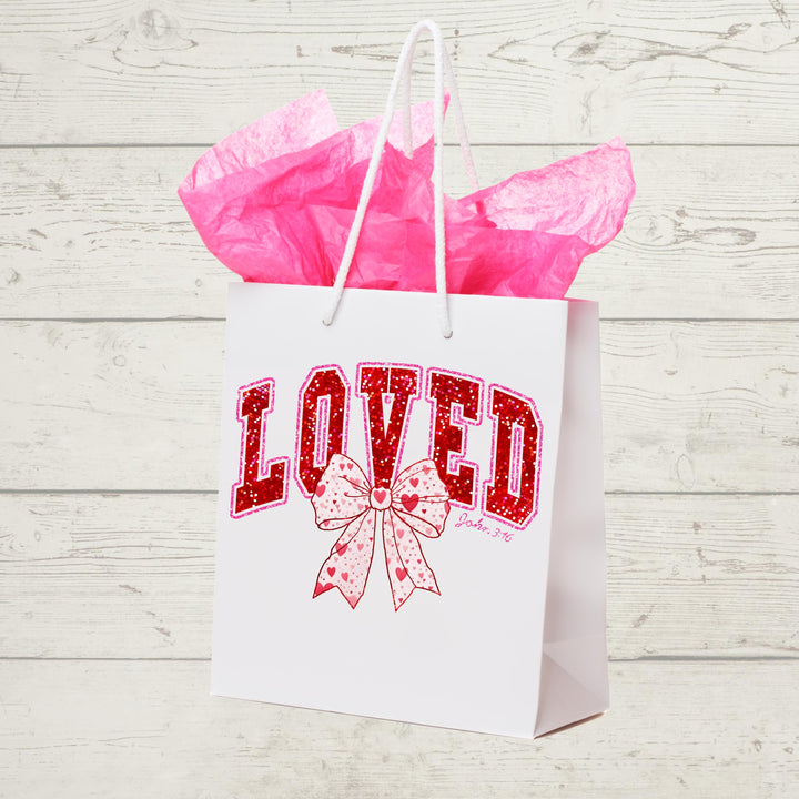 John 3:16 Valentine DTF Transfer – Christian love heat press design for t-shirts and hoodies, ready to press