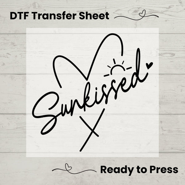 Sunkissed  DTF, Dtf Transfer Sheet, Ready to Press, Custom Dtf, Diy Heat Transfer, T-Shirt Transfer, Summer Shirt