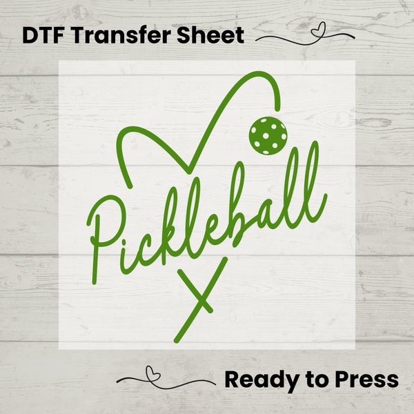 Pickleball DTF, Dtf Transfer Sheet, Ready to Press, Custom Dtf, Diy Heat Transfer, T-Shirt Transfer, Pickleball Shirt