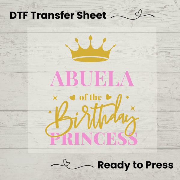Family Birthday DTF, Dtf Transfer Sheet, Ready to Press, Custom Dtf, Diy Heat Transfer, T-Shirt Transfer, Matching Birthday Family Shirts