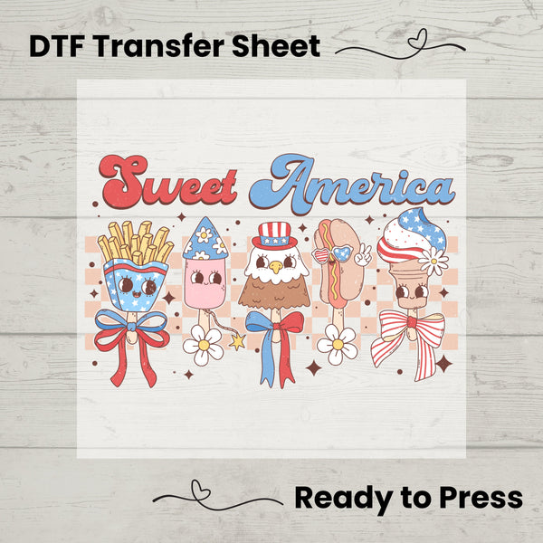 Coquette 4th of July DTF, Dtf Transfer Sheet, Ready to Press, Custom Dtf, Diy Heat Transfer, T-Shirt Transfer, Craft Decor