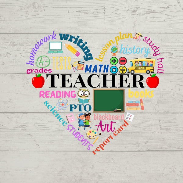 Teacher Sticker, UV DTF Sticker, Laptop stickers, Cellphone decal, Glass Tumbler Decor,  Teacher gift, Teacher Appreciation, Back to School