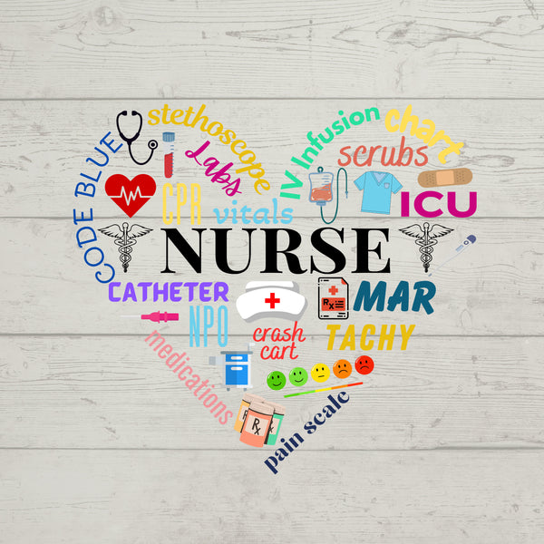 Nurse Sticker, UV DTF Sticker, Laptop stickers, Cellphone decal, Glass Tumbler Decor,  Nurse gift, Nurse Appreciation, Healthcare