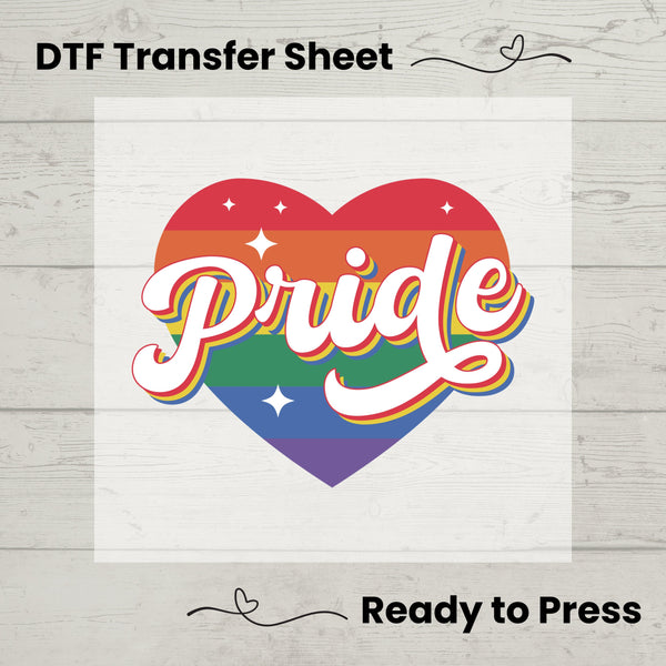 Pride DTF, Dtf Transfer Sheet, Ready to Press, Custom Dtf, Diy Heat Transfer, T-Shirt Transfer, Craft Decor, Pride Month, LGBTQ
