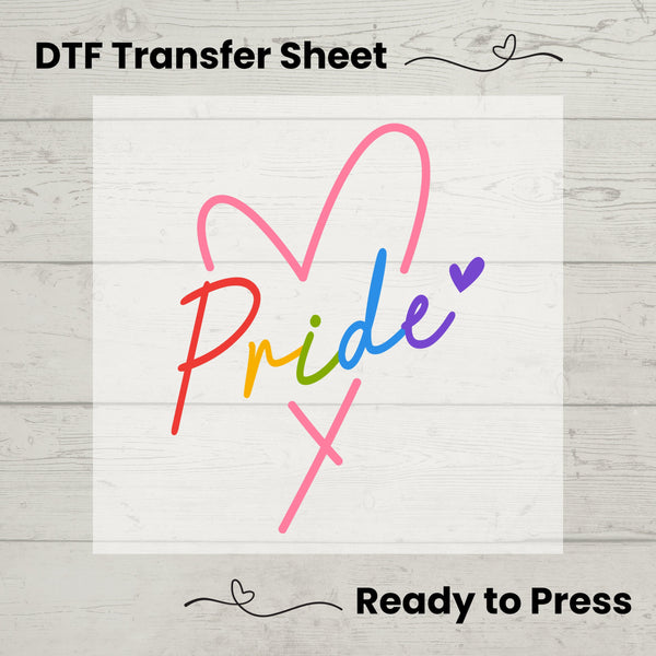 Pride DTF, Dtf Transfer Sheet, Ready to Press, Custom Dtf, Diy Heat Transfer, T-Shirt Transfer, Craft Decor, Pride Month, LGBTQ