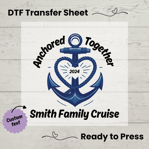 2024 Family Cruise Vacation DTF, Personalized Dtf Transfer Sheet, Ready to Press, Custom Dtf, Diy Heat Transfer, Summer Shirt, Custom DTF