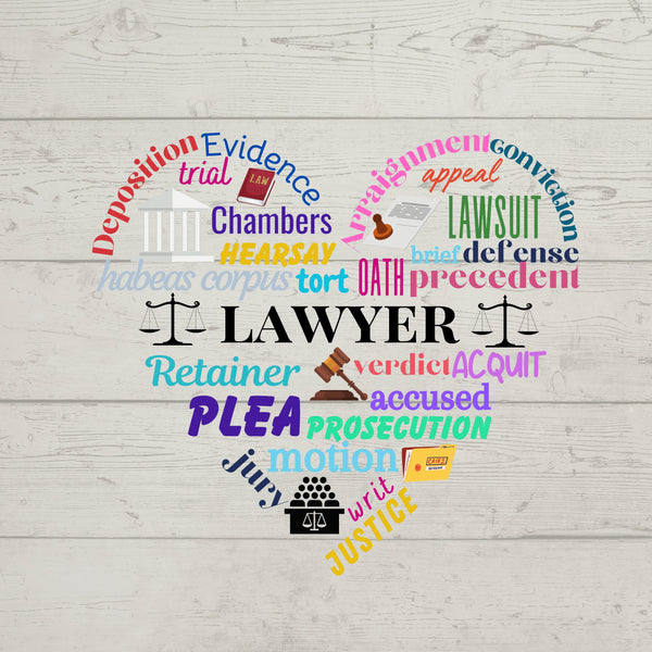 Lawyer Sticker, UV DTF Sticker, Laptop stickers, Cellphone decal, Glass Tumbler Decor, Attorney gift, Law Student, Lawyer Decal