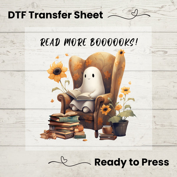 Read More Boooooks DTF, Dtf Transfer Sheet, Ready to Press, Custom Dtf, Diy Heat Transfer, Fall Season Vibes, Autumn TShirt