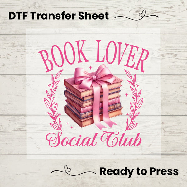 Coquette Book Lover DTF, Dtf Transfer Sheet, Ready to Press, Custom Dtf, Diy Heat Transfer, Coquette Aesthetic  Shirt