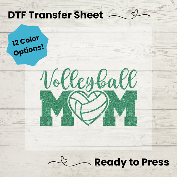 Volleyball Mom DTF, Dtf Transfer Sheet, Ready to Press, Custom Dtf, Diy Heat Transfer, T-Shirt Transfer, Volleyball Mom Shirt