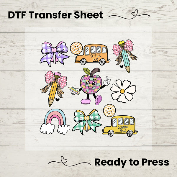 Coquette Teacher DTF, Dtf Transfer Sheet, Ready to Press, Custom Dtf, Diy Heat Transfer, Coquette Aesthetic  Shirt