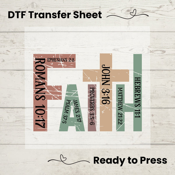 Faith DTF, Dtf Transfer Sheet, Ready to Press, Custom Dtf, Diy Heat Transfer, T-Shirt Transfer, Christian Tshirt, Love Jesus