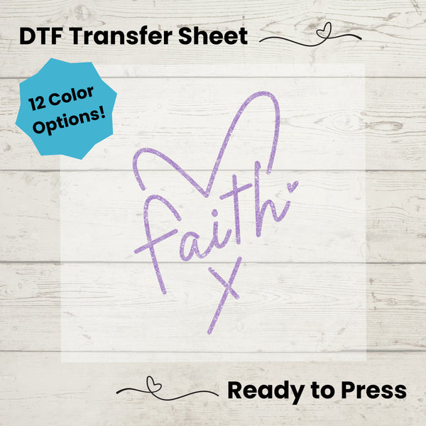 Faith DTF, Dtf Transfer Sheet, Ready to Press, Custom Dtf, Diy Heat Transfer, T-Shirt Transfer, Christian Tshirt, Faith Prayer, Love Jesus