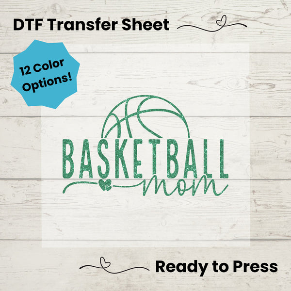 Basketball Mom DTF, Dtf Transfer Sheet, Ready to Press, Custom Dtf, Diy Heat Transfer, T-Shirt Transfer, Baketball Tshirt, Sports Mom Gift