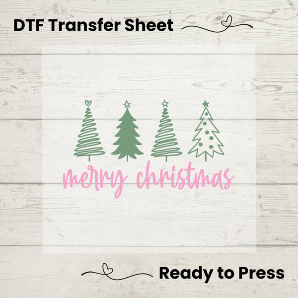 Merry Christmas DTF, Dtf Transfer Sheet, Ready to Press, Custom Dtf, Diy Heat Transfer, Merry Christmas Vibes, Cute Holiday Crafts