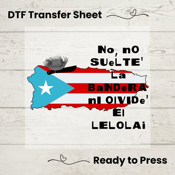 DTMF DTF, DTf Transfer Sheet, Ready to Press, Custom Dtf, DIY Heat Transfer, T-Shirt Transfer, Puerto Rico, Sapo Concho, Bad Bunny