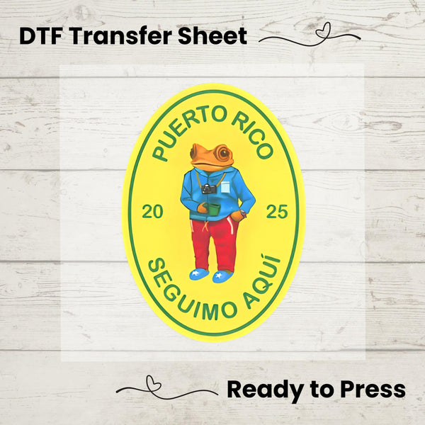DTMF Concho DTF, DTf Transfer Sheet, Ready to Press, Custom Dtf, DIY Heat Transfer, T-Shirt Transfer, Puerto Rico, Sapo Concho, Bad Bunny