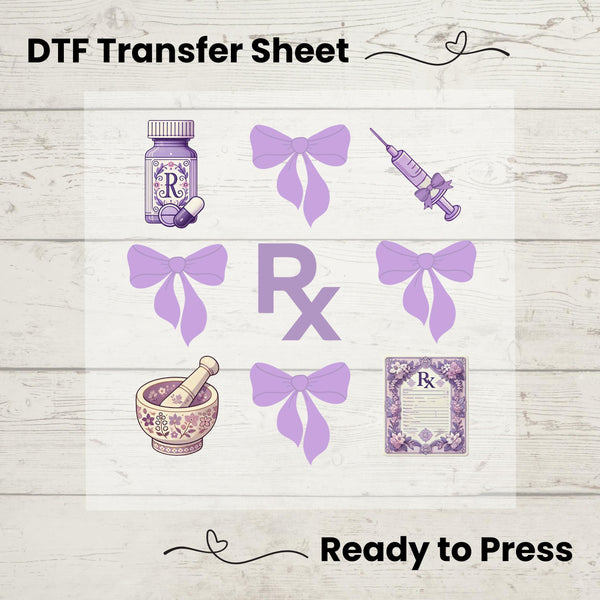 Coquette Pharmacy DTF, Dtf Transfer Sheet, Ready to Press, Custom Dtf, Diy Heat Transfer, Coquette Aesthetic Shirt, Pharmacist Tech Gift