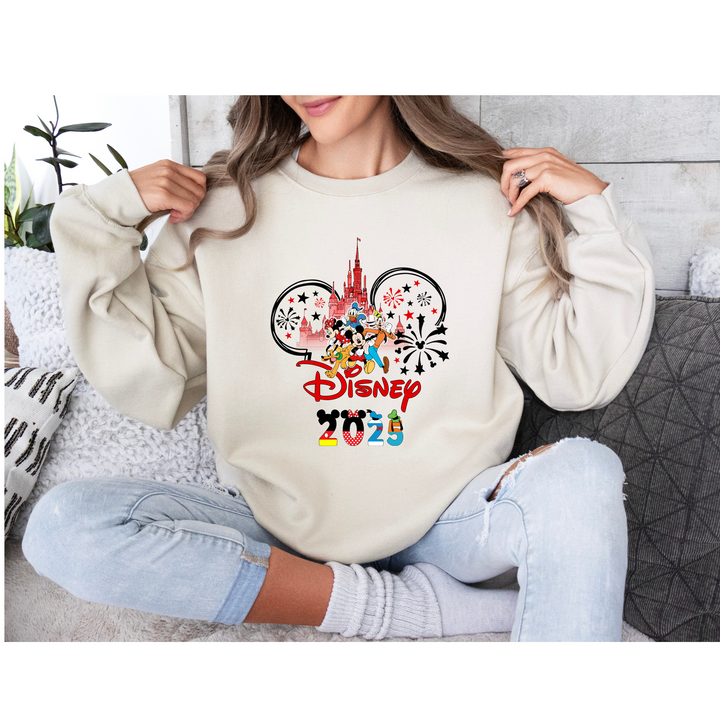 Disney Family Vacation 2025 DTF Transfer – Mickey Ears ready-to-press heat transfer for custom matching shirts