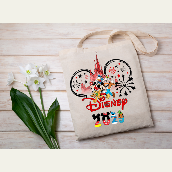 Disney Family Vacation 2025 DTF Transfer – Mickey Ears ready-to-press heat transfer for custom matching shirts
